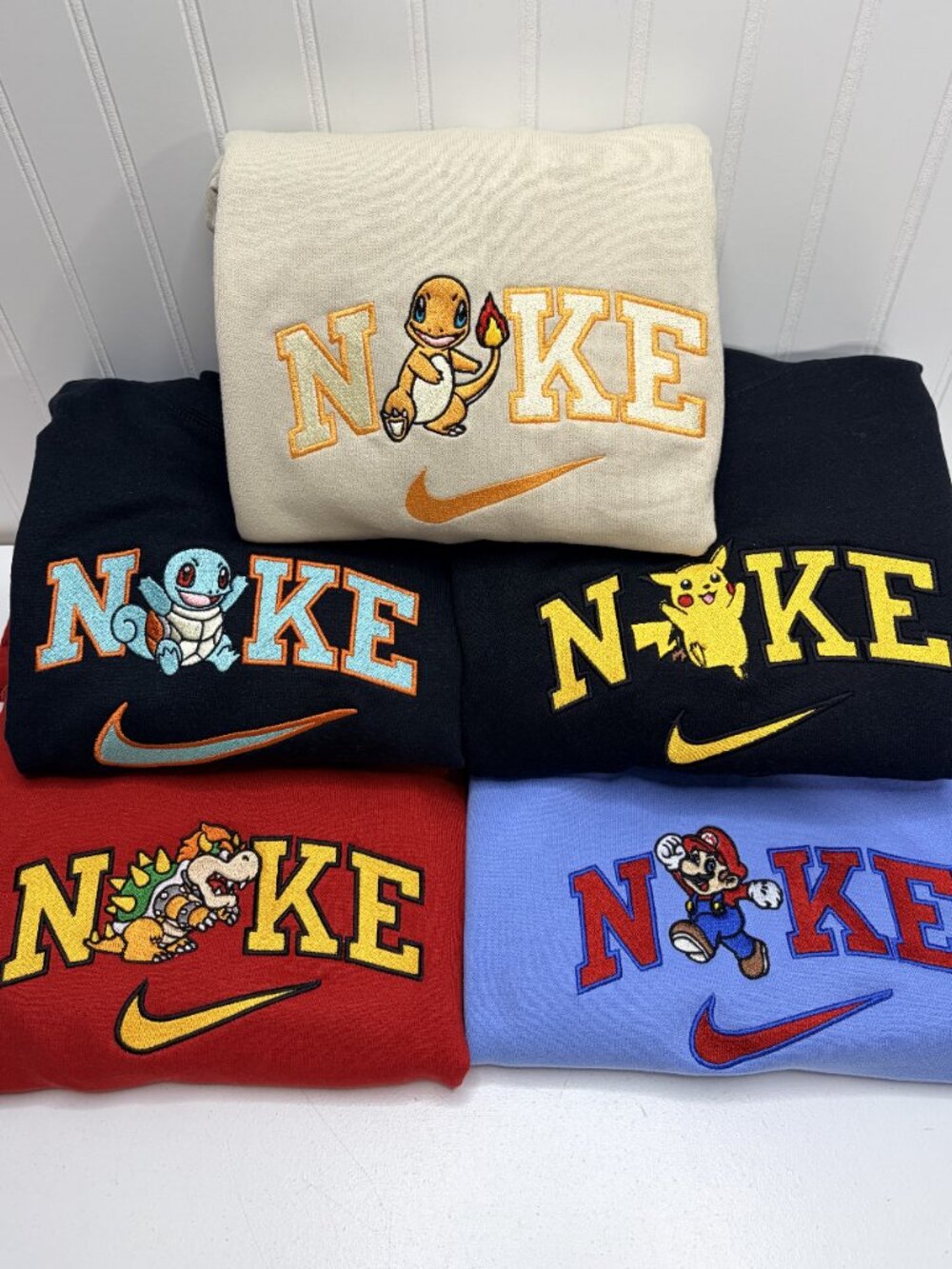 REQUEST S-XXL NIKE Custom Embroidered Adult Unisex Crewneck Sweatshirt